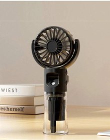 Resim Mmctech El Tipi Sulu Buharlı Fan Şarjlı Vantilatör Mini Masaüstü El Fan Taşınabilir 3 Kademeli Usb Pervane 