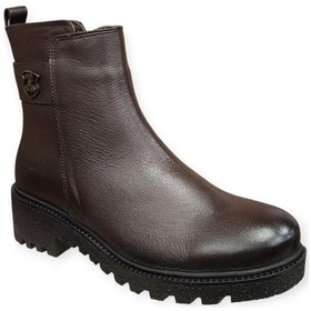 Resim Venüs 1950839k Su Geçirmez Waterproff Topuklu Kadın Deri Bot Kahve 