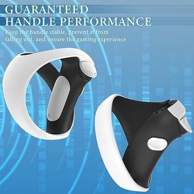 Resim GEEKRIA Anti-Slip Silicone Pad Compatible with Sony PSVR 2, PlayStation VR2 Grip Covers, Controller Grip Protector Sticker, Button Protection Pad Kit (White) 