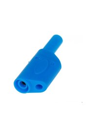 Resim 4mm Korumalı Mavi Banana Jack - 10 Adet 