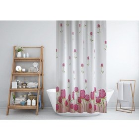 Resim Zethome Jackline Banyo Duş Perdesi 7017 Tek Kanat 1X120X200 Beyaz 