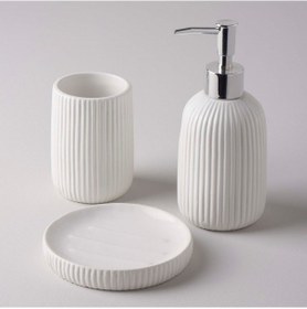 Resim Linens Blanc Banyo Seti Beyaz 3 Parça 