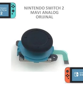 Resim Şiar Nintendo Switch 2 Ns2 Joystick (Joycon) Analog Stick V2 Mavi 