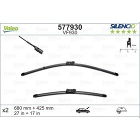 Resim VALEO 577930 Silecek Supurgesi (680+425M) 3008-5008 II-Ds7- C5 Aircross 1629083080 (WC856479) 