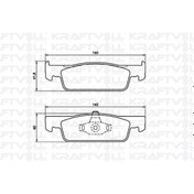 Resim Ön Fren Balatası Takım Renault Clio Iv Kraftvoll 410602581R 