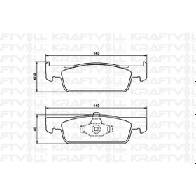 Resim Ön Fren Balatası Takım Renault Clio Iv Kraftvoll 410602581R 