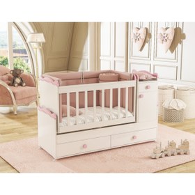 Resim Patiko Furniture Sahra 890 Büyüyen Beşik (60X165) Pembe 