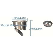 Resim Willowhaven 37-38mm Paslanmaz Çelik Duş Gideri Tıkanıklık Önleyici Koku Giderici 