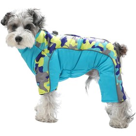 Resim Köpek Yağmurluk Tulum 56724 - Mavi kamuflaj / 2XL 