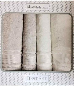 Resim Özdilek Colourist Best Set Hamam Seti Banyo Havlu Takımı Bej Krem Colourıst Idr Best 