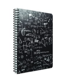 Resim Hope Spiralli Karton Kapak 80 Yaprak Çizgili Defter 
