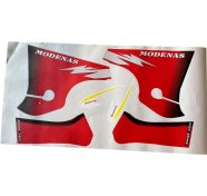 Resim Modenas Kriss 2 Dizlik Sticker Seti Kırmızı 006 