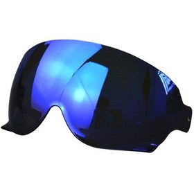 Resim Yaozixa Shoeı Jo Ex-zero Cj3 Kaskı İçin Uyumlu Motosiklet Gözlüğü - Uv, Toz, Parıltı Ve Sis Koruyucu Mavi Lens 