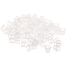 Resim Wezone Tek Kullandım Mürekkebi Kupa, S Boyutu 11mm Çap , Plastik, Şeffaf, 100 Adet Paketi 