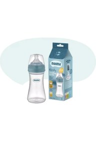 Resim TeknoKapsül Biberon Anti Kolik Biberon 250 ml Kapaklı Biberon 6 - Ay (Orta Akış) 