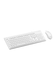 Resim Lenovo Lecoo Cm101 Usb Kablolu Türkçe Q Klavye - Mouse Set Beyaz Diğer 