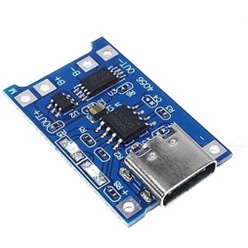 Resim Arduino Tp4056 Type-C 1S 3.7V Lipo, Li-İon Pil Bms Korumalı Şarj Devresi 