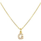 Resim Argentum Concept - G Harfi Altın Kaplamalı Gümüş Kolye - N158001 