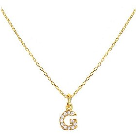 Resim Argentum Concept - G Harfi Altın Kaplamalı Gümüş Kolye - N158001 