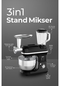 Resim Sinbo SMX-2772 1200 W Çok Amaçlı 3in1 Mutfak Şefi Mikser & Blendet Set 