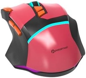 Resim Polosmart PGM30 Kablolu RGB Led Aydınlatmalı 7200 DPI Gaming Oyuncu Mouse Kırmızı 