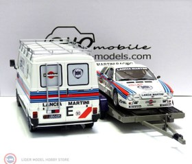 Resim 1:18 Fiat 242 + Trailer + Lancia 037 Martini Röhrl Monte Carlo Rally 1983 