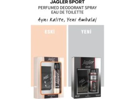 Resim Jagler Sport Erkek Parfüm Seti 90 ml EDT ve 150 ml Deodorant Ferah Spor Koku ile Gün Boyu Kalıcı 