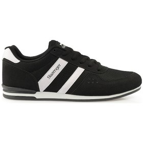 Resim Slazenger Omega Erkek Sneaker Ayakkabı Siyah / Beyaz 