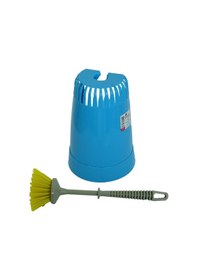 Resim Zambak Plastik Muhafazalı Wc Tuvalet Klozet Fırça Takımı Karışık 