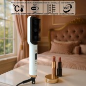Resim Mioji Mio B1 Led Göstergeli 80°C-230°C 360° Dönebilir Sap Seramik Saç Düzleştirici Tarak - Beyaz 