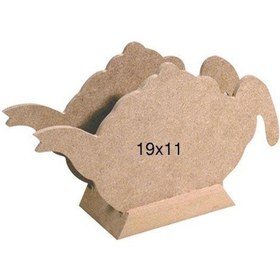 Resim Ahşap Çaydanlık Peçetelik 19X6Cm F790 