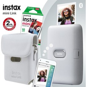 Resim Instax Mini Link Beyaz Akıllı Yazıcı ve Çantalı Set 3 