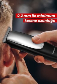 Resim GoldMaster Nobby Islak Kuru 0.2 Mm Minimum Kesme Uzunluğu Yüz Saç Sakal Şekillendirme Ve Tıraş Makinesi 