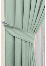Resim Evdepo Home Deniz Soft Pileli Fon Perde Mint 