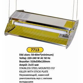 Resim Arı Metal Sinek Öldürücü Asmalı Yapışkan Levhalı Paslanmaz 