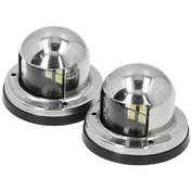Resim Springsun 12vdc Ip66 Su Geçirmez 304 Paslanmaz Çelik Kafalı 112.5 Led Deniz Navigasyon Işıkları 2 Adet 