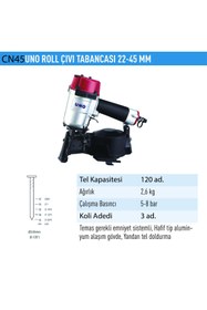 Resim uno air Uno Roll Çivi Tabancası 22-45 Mm Unodcn45 