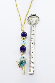 Resim biuti Lacivert Boncuklu Mavi Deniz Kabuklu Araba Dikiz Ayna Süsü Tarz Yeni Araba Hediyesi 