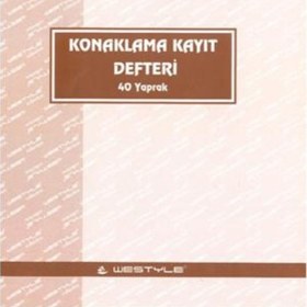 Resim Konaklama Kayıt Defteri 40 Yp. Özkan N11.1446 