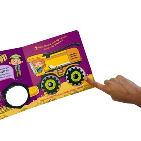Resim Sincap Kitap Tekerlekler İş Başında Çalışkan Çiftlik Araçlarım 