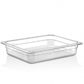 Resim GastroPlast Policarbon Şeffaf Küvet 1/2-65 