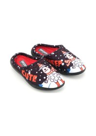 Resim Gezer Erkek Çocuk Kışlık Rahat Taban Ev Bahçe Gondol Terlik Gt1kpm.15383.00.010.0c Siyah 