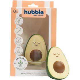 Resim Hubble - Doğal Bebek Diş Kaşıyıcı Ve Oyuncağı Avokado 