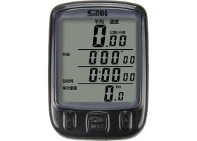 Resim Sunding Bisiklet Hız Göstergesi Su Geçirmez LCD Ekran ile Çok Fonksiyonlu 67g 