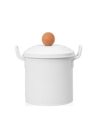 Resim The Mia Stripe Bakliyat Ve Deterjan Saklama Kabı Beyaz 