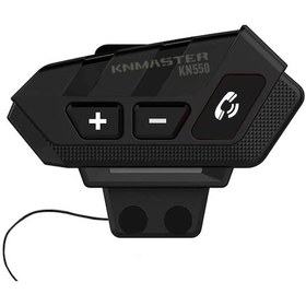 Resim Knmaster Kn550 Motosiklet Bluetooth Kulaklık Mikrofon Seti Siyah 