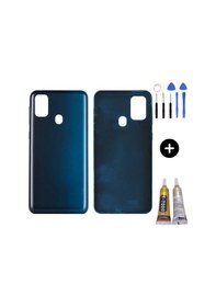 Resim Samsung M30s Sm-m307 Uyumlu Arka Pil Kapağı Siyah + Montaj Seti Çok Renkli 