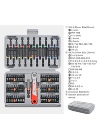 Resim Desfree 68 Parça 25 Mm - 75 Mm Tornavida Seti 