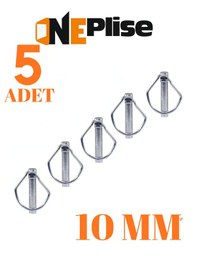 Resim 10 Mm Traktör Pimi Yaylı Pim Kaliteli Çelik 5 Adet 