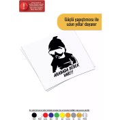 Resim Arabada Bebek Var Cool - Araç, Oto, Laptop, Duvar Uyumlu Sticker 40*60 cm 